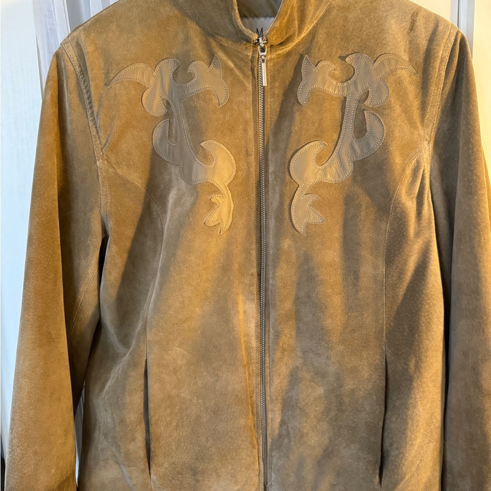 Pamela McCoy Tan Leather Jacket